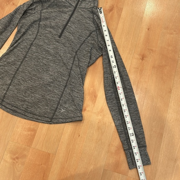 old navy activewear long sleeve gray quarter zip size small - Picture 5 of 7